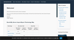 Desktop Screenshot of excel-sql-server.com